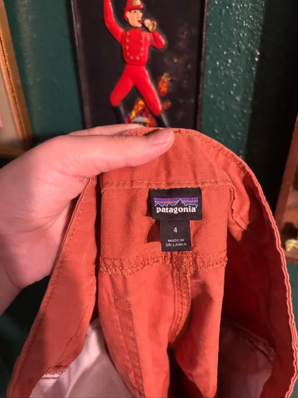 Patagonia Coral Orange Chino Shorts Sz 4 - Image 3