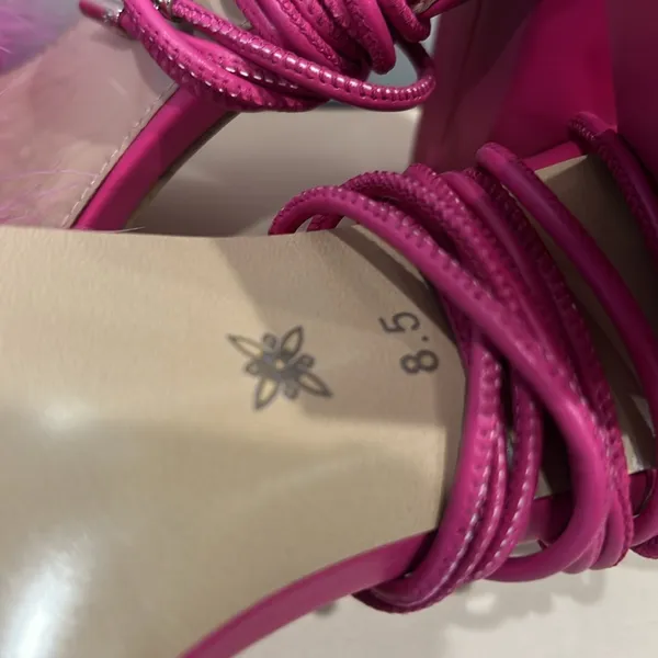 *Brand New* BCBGeneration Passion Pink Fluffy Heel, Size 8.5M - Image 7