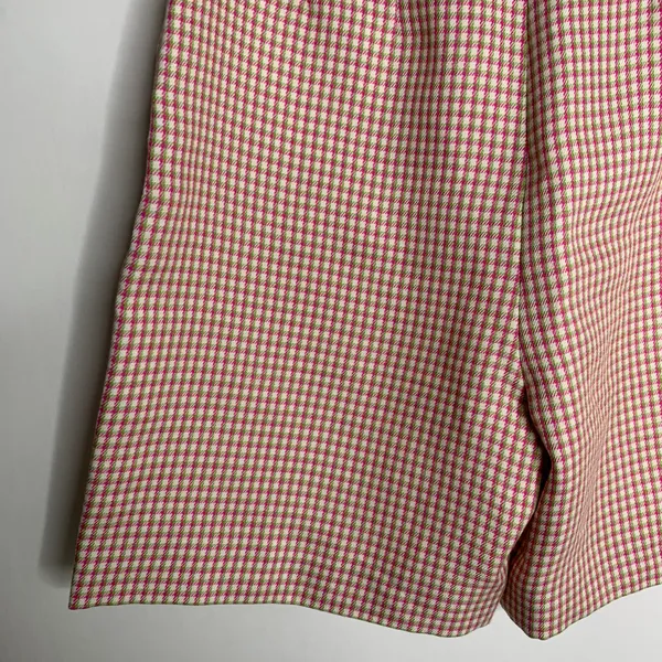 Alexa Chung High Waisted Plaid Womens Long Shorts US 6 - Image 13