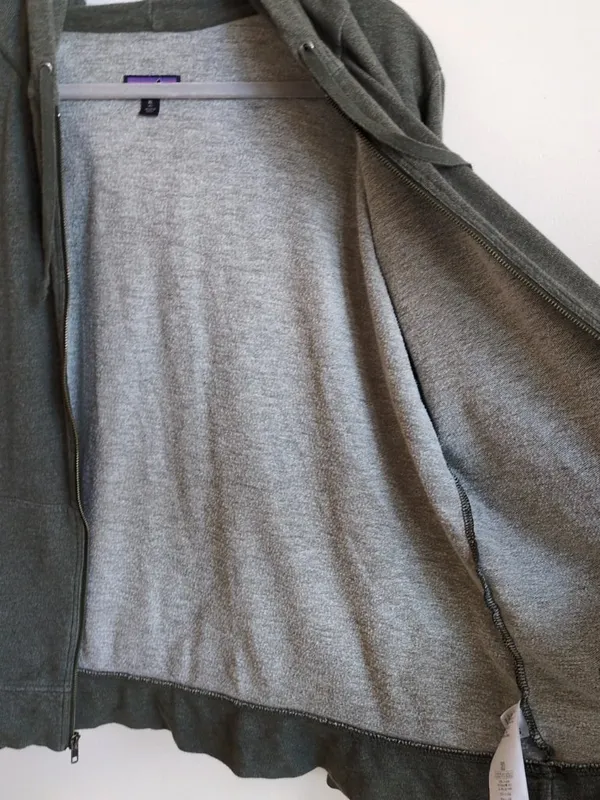 Patagonia 1973 Womens XL Gray Full Zip Hoodie Common Threads Partnership - Image 11