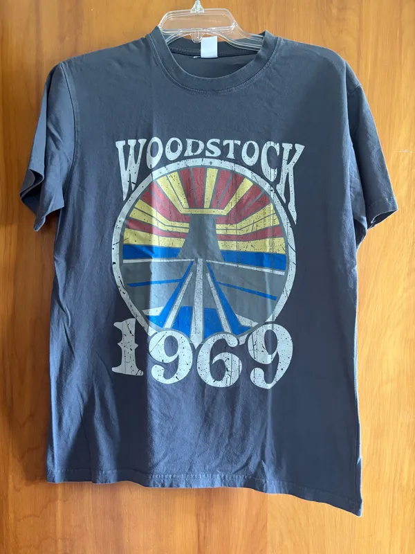 Woodstock Graphic Tee Gray Size M - Image 3