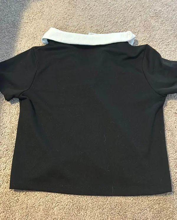 Urban Romantics Black Shirt With White Color - Image 3