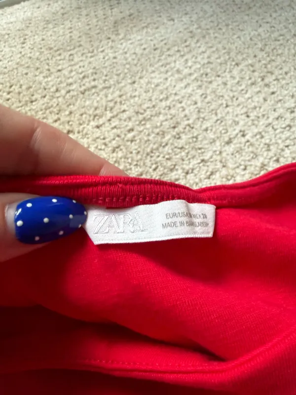 Zara Red Work Top  - Image 2