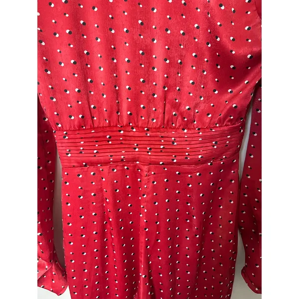 House of Harlow 1960 x Revolve sz. XS Vera Red Polka Dot Jumpsuit - Image 9