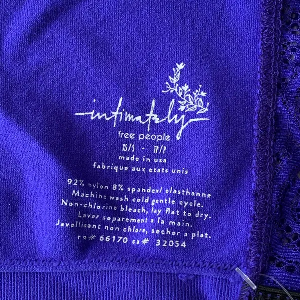 NWT Free‎ People Reversible Lace Bandeau Bralette in Sapphire - Image 5