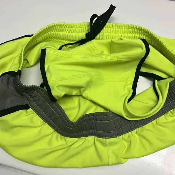 Nike Women’s Dri-Fit Neon Yellow Shorts w/ Elastic Band and Drawstring- Large - Image 11