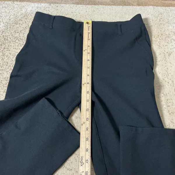 Quince Ultra-Stretch Straight Leg Pants Women Medium Tall Black Workwear Office - Image 7