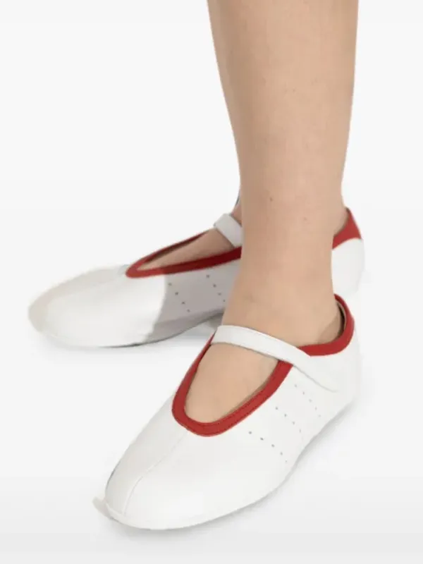 ADIDAS STAN SMITH LO BALLET SHOES, White/Red, size 8, NWOT DISPLAY PAIR - Image 9