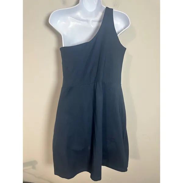 Girlfriend Collective Bianca One Shoulder Dress Midnight Navy Blue XL Activewear - Image 6