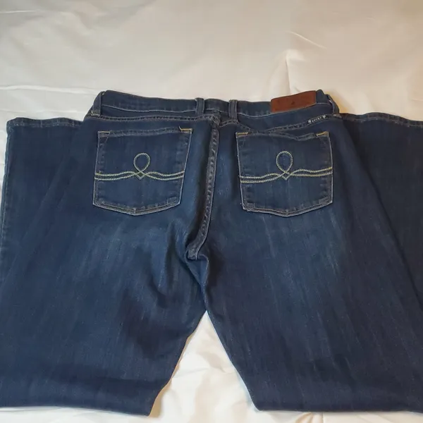 Lucky Brand Blue Flare Wide Leg Jeans - Image 9