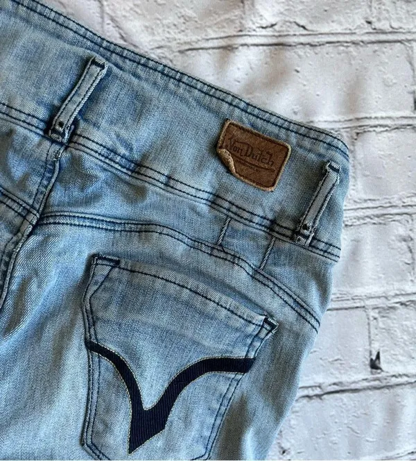 VTG Y2K Von Dutch Jeans Size 26 FLAW - HOLE - Image 10