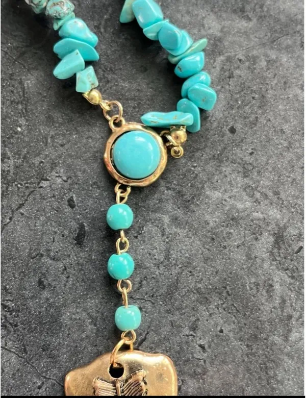 Anthropologie Zuni turquoise necklace - Image 3