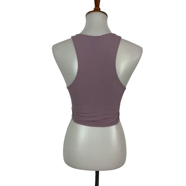 As Revival Women Small Pink Crop Sports Bra Stretch Activewear Yoga Gym - Image 5