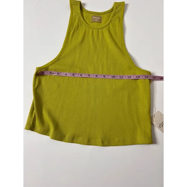 Free People Free-Est Milani Ribbed Tank Top Green Size Medium NWT - Image 6