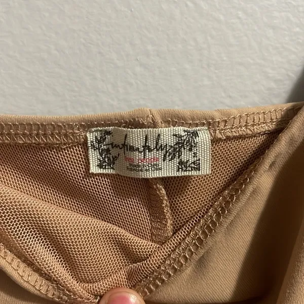 Free People Little Flirty Duo Crop Tan Size Medium - Image 6
