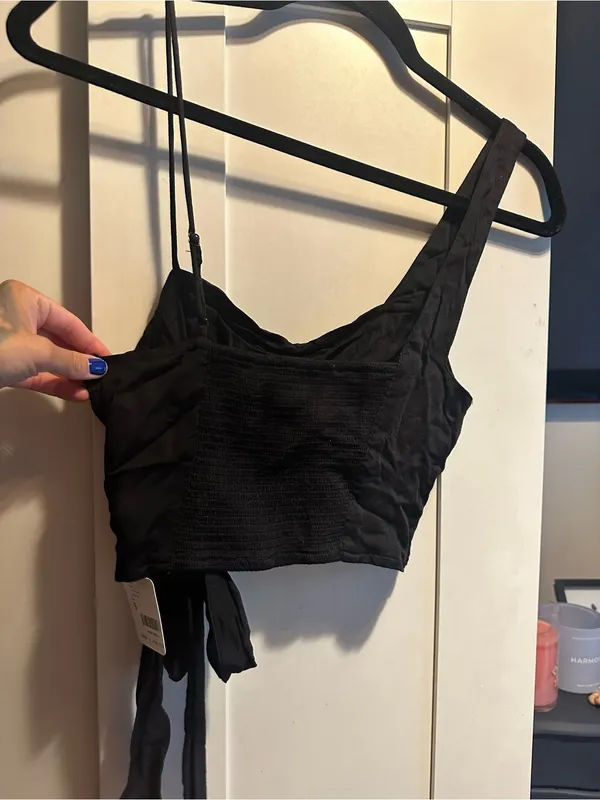 NWT Free People Top- Black $58 MSRP - Image 6