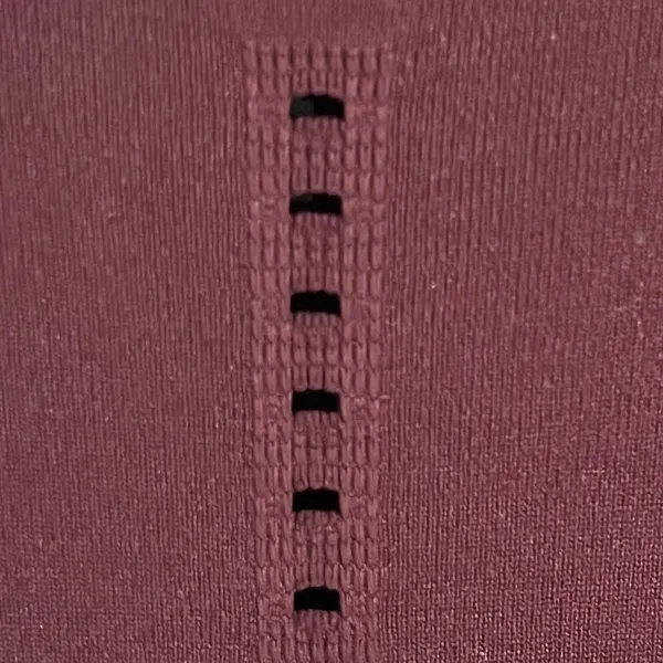 Athleta Momentum Long Sleeve Top XS Maroon Burgundy Mesh Ventilation 211280‎ - Image 2