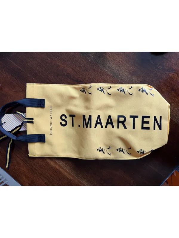 Johnnie Walker St. Maarten Yellow Tote Bag with Gift Tag - Image 6