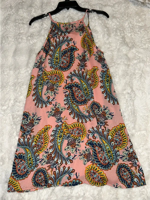 As You Wish Paisley Print Colorful Short Dress - Image 6