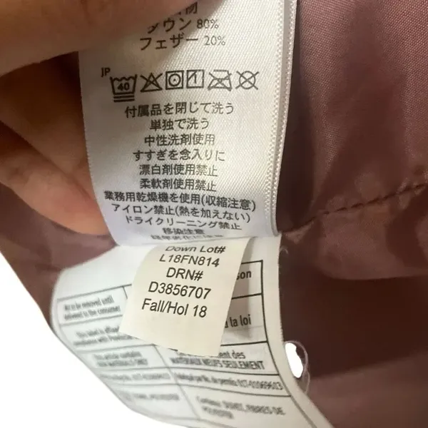 Eddie Bauer Down Filled Dusty Rose Quilted Puffer Vest Size M Hiking #762 - Image 14