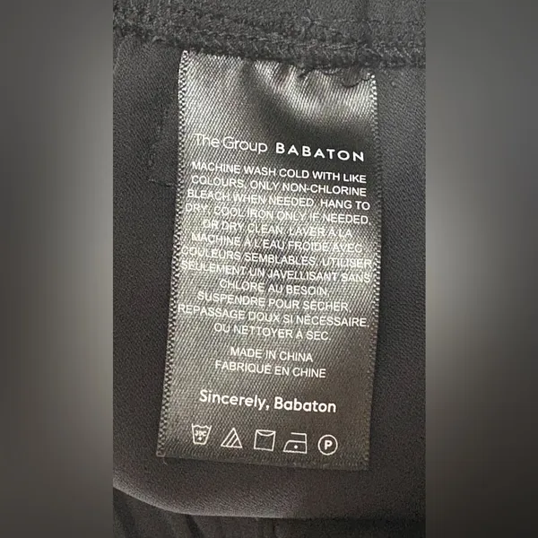 Babaton Aritzia Black Jogger Trousers Size XS EUC‎ Like New - Image 5