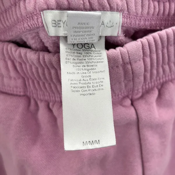 Beyond Yoga Womens Pink High Waisted Elastic‎ Cuff Sweatpants Size Medium - Image 4