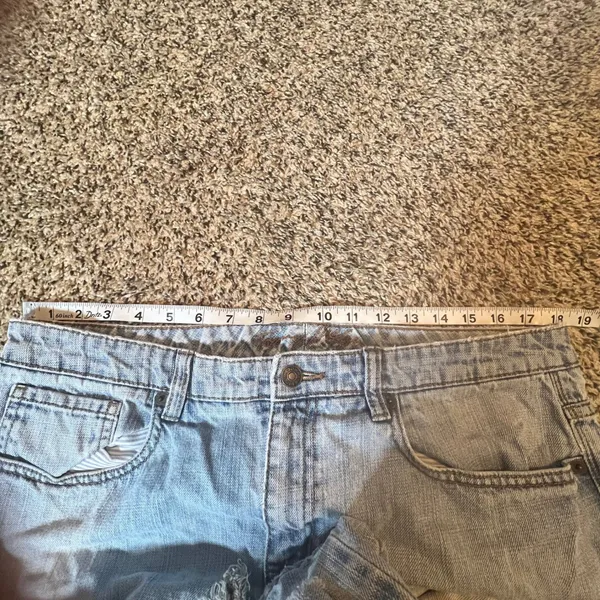 Vintage‎ Tommy Hilfiger Women Light Wash Distressed Flare Jeans Size 14R - Image 6