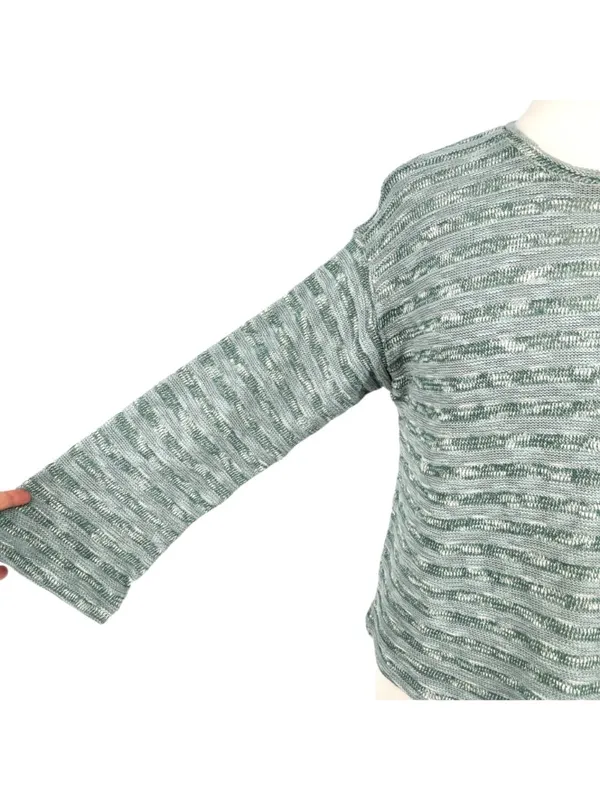 Madewell Blue Horizon Stripe Knit Light Sweater Wide Sleeve Size XS NWT - Image 4
