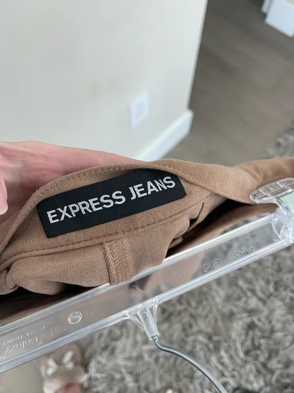 Express Mini Suede Skirt - Image 3