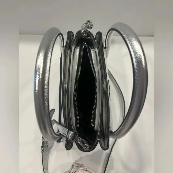 Karl Lagerfeld Paris Silver Crossbody / Shoulder Bag NWT - Image 10
