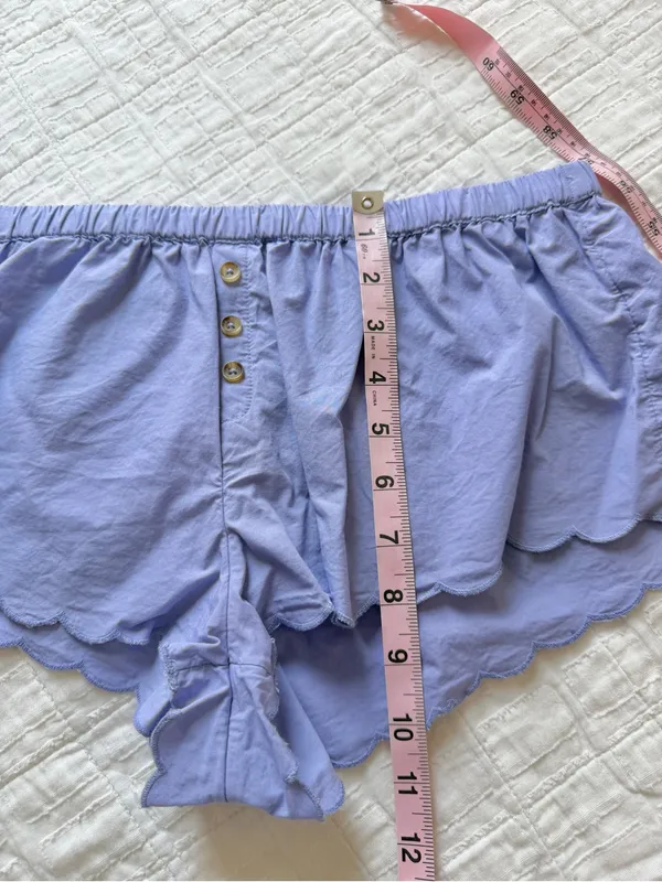 Anthropologie Scallop Micro Shorts XS Lavender Purple - Image 5