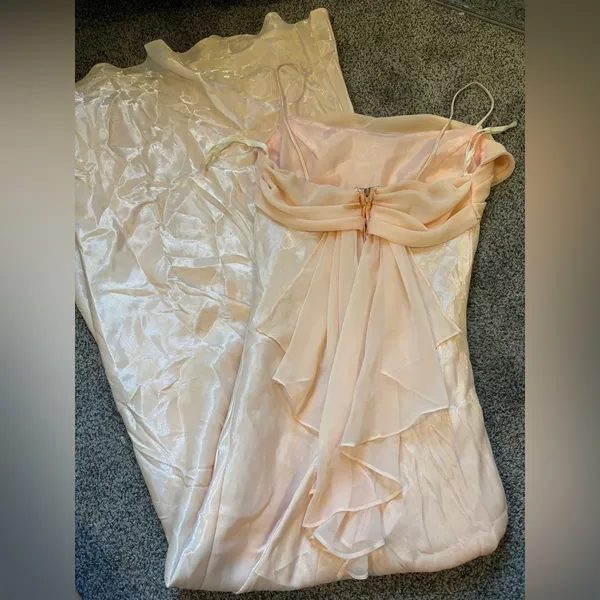 Vintage Pink Maxi Dress Size XS - Image 6