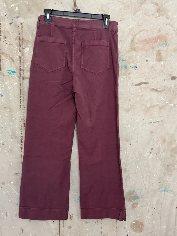 Faherty Stretch Terry Knit Denim Patch Pocket Pants in Catawba Grape - Image 4