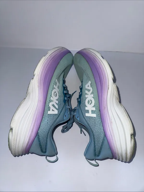 Hoka Women's Mint Green & Lavender Running Shoes - Image 8