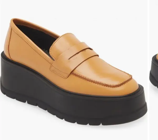 Free People Nico Platform Leather Loafer Creepers Size 41 - Image 2