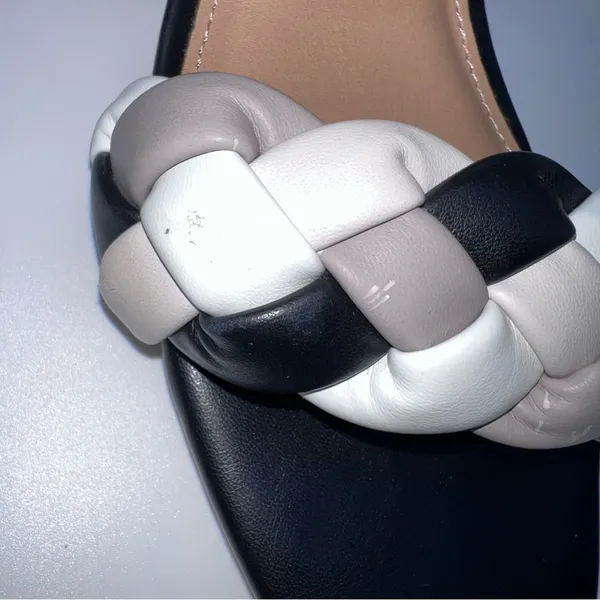 DV by Dolce Vita Sully Black and White Braided Sandals - Image 12