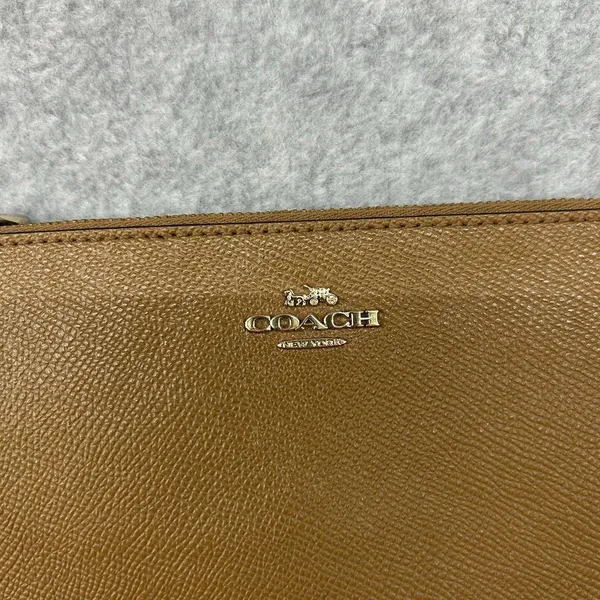 Coach Zip Wristlet Wallet, Medium Size - Authentic, Tan/Light Brown - Image 2
