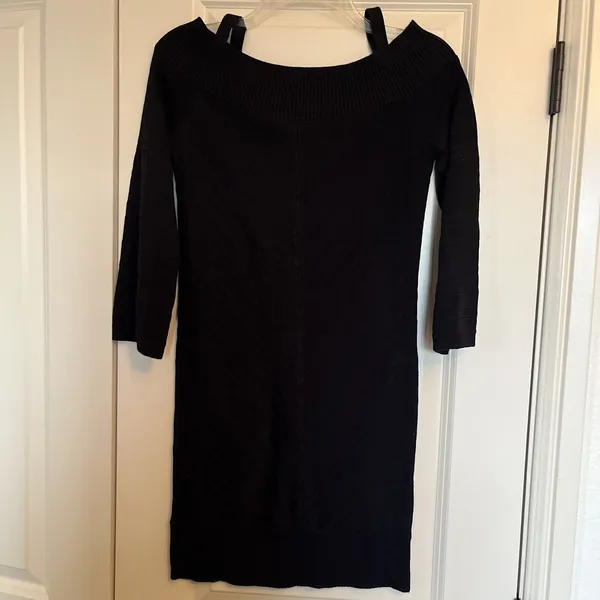 White House Black Market Sweater Dress Cotton stretch Knit‎ Mini size XS - Image 7