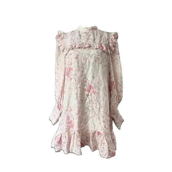 LoveShackFancy Saffron Mini Dress Women’s Size 4 - Image 3