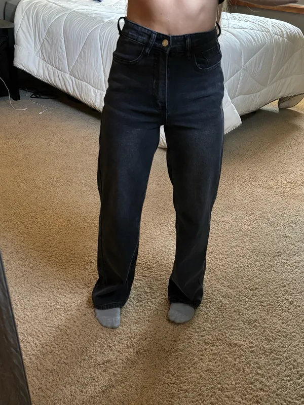 Shein Jeans Black Straight Leg - Image 2