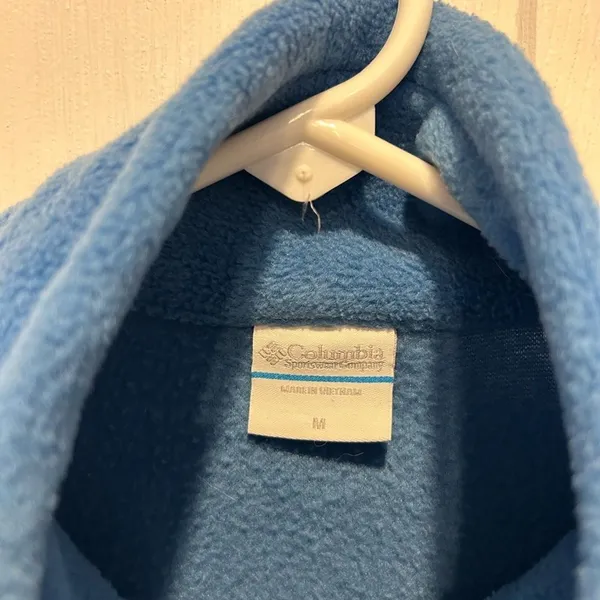 Columbia Womens‎ Benton Springs Full Zip Fleece Jacket Blue Medium Layering Gorp - Image 4