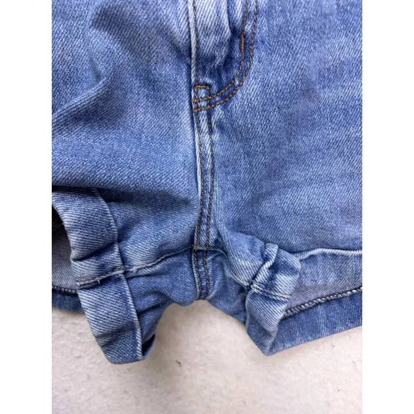 American Eagle Mom Shorts Womens 0 Blue Denim High Rise Cuffed Casual - Image 8