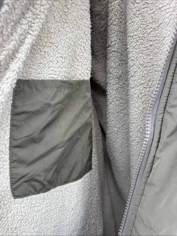 PRETTYGARDEN Women's Lightweight faux Sherpa lined knee length Puffer Coat Tan S outdoor - Image 10