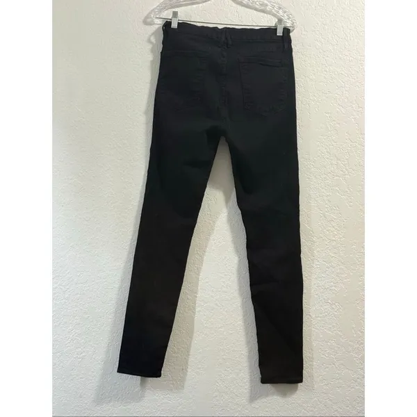 Good American Jeans Women’s 12/31 Good Legs High Rise Black Step Fray Skinny - Image 3