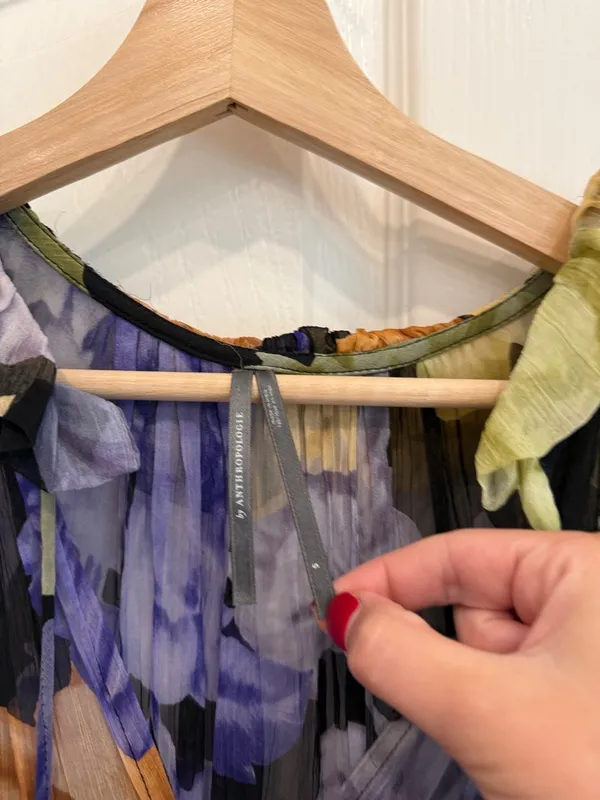 Anthropologie the Marais floral tiered chiffon maxi dress - Image 9