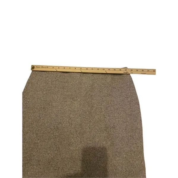 NWT Ann Taylor Silver Gray Shimmery Straight Pencil Skirt Size 14 Wool Blend - Image 6