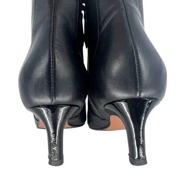 Aquatalia Black Leather Pointed Toe Ankle Boots‎ Size 7.5 - Image 9