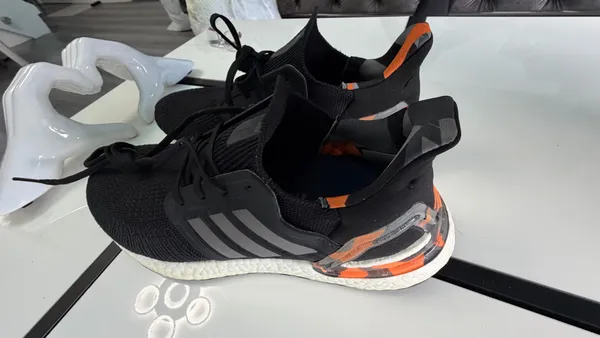 Adidas UltraBoost 20 Primeblue Black Orange Camo - Men's Size 9.5 - Image 12