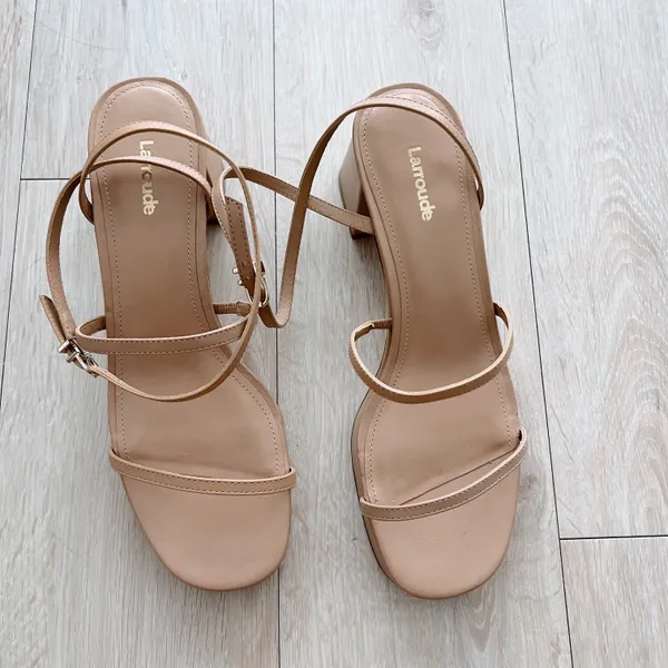 Larroude Gio Sandal Tan Size 9 - Image 3