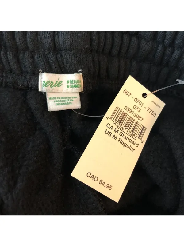 Aerie Womens Hi-Rise Black Jogger Sweatpants Drawstring Pockets Size M - Image 3